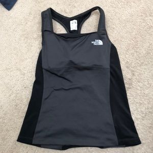 Black,North Face workout tank. Good condition.